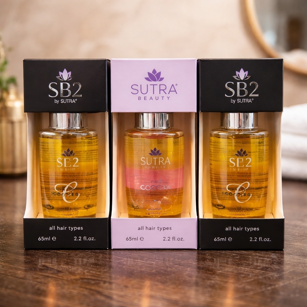 NIB Sutra Beauty Hair Oil Set Of 3